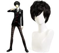 ydound 2022 Juego Persona 5 The Animation Cosplay Pelucas REN Amamiya Cosplay Wig Akira Kurusu Cosplay Hair Halloween Fiesta Anime Cosplay Peluca