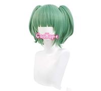 ydound 2022 Kaede Kayano Cosplay Asesinato Aula Cosplay 30 cm Corto Verde Peluca Cosplay Anime Pelucas de Calor Resistente al Calor Pelucas sintéticas Resistentes al Calor