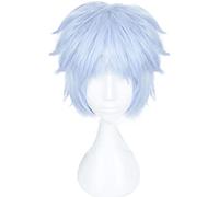 ydound 2022 Mitsuki Cosplay Wig Anime Ice Blue Wigs Short Wigs Cosplay Accesorios for Mujeres Chicas con Cap De Peluca