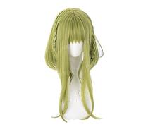 ydound 2022 Nanamine Sakura Cosplay Inodoro Encuadernado Hanako kun Cosplay Mujeres 45 cm Verde Peluca Cosplay Anime Cosplay Peluca Calor Resistente al Calor sintético
