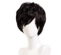 ydound 2022 Persona 5 Joker Cosplay Akira Kurusu Cosplay REN Amamiya Short Black Wig Cosplay Anime Resistente al Calor Pelucas sintéticas Halloween
