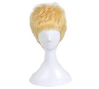 ydound 2022 Persona 5 ryuji Sakamoto Cosplay Peluca Hombres Corto Amarillo Peluca Cosplay Anime Cosplay Peluca calienta Resistente al Calor Pelucas sintéticas Halloween