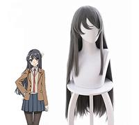ydound 2022 Sakurajima MAI Gris Peluca Larga Cosplay Cosplay Seishun Baba Yarou WA Bunny Girl Senpai No Yume WO Minai Pein Resistente al Calor