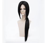 ydound 2022 Skunks APH Negro APH Yao Uchiha Itachi Wigs Cosplay Disfraz 80 cm Pelo sintético Resistente al Calor de 80 cm + Gorra de Peluca