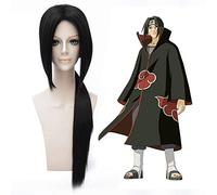 ydound 2022 Uchiha Itachi 75cm Larga Peluca Sintética Sintética Larga Long Ponytail Anime Party Universal Navidad Regalo Negro