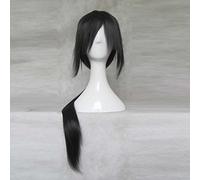 ydound 2022 Uchiha Itachi APH APH Yao K Yatogami Kuroh Ranma 80 cm Peluca Larga Cosplay Resistente al Calor del Pelo sintético Negro+ Cap de Peluca Gratis