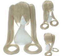 ydound 2022 Vocaloid HATSUNO Pelo PELOTUYTAILS Black Rock SHOPER SENBON ZAKURA Cosplay Pelo Pelo AÑO Azul Verde Negro Negro Rosa Silve+ Peluca Cap Cy120-16 (Color : CY120-4)
