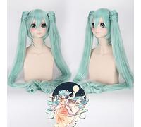 ydound 2022 Vocaloid HATSUNO Pelo PELOTUYTAILS Black Rock SHOPER SENBON ZAKURA Cosplay Pelo Pelo AÑO Azul Verde Negro Negro Rosa Silve+ Peluca Cap Cy120-16 (Color : PL-449)