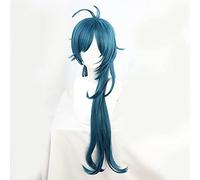 ydound Cosplay Wig Genshin Impact Cosplay - Peluca Kaeya Cosplay for Fiesta Halloween Navidad