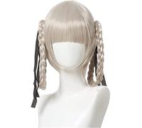 ydound Cosplay Wig Momobami Kirari Peluca for Anime Kakegurui Cosplay Peluca Gris Trenza Lolita Peluca Disfraz de Halloween Peluca