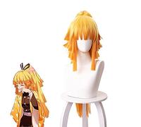 ydound Cosplay Wig Mujer Zenitsu Agatsuma Kimetsu No Yaiba Cosplay Peluca Larga Cola de Caballo Pelo sintético (Agatsuma Zenitsu) ( Color : Agatsuma Zenitsu )