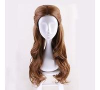 ydound Cosplay Wig Mujeres Largo Ondulado Pelo sintético La Bella y La Bestia Princesa Bella Peluca Cosplay Disfraz Halloween Fiesta Juego de rol Pelucas