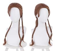 ydound Cosplay Wig Natasha Romanoff Peluca de Cosplay sintética for Mujeres Niñas Cabello Trenzado marrón Rojizo Carnaval de Navidad Disfraz de Halloween Cosplay Peluca de Fiesta