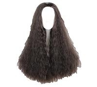 ydound Cosplay Wig Película película Princesa Moana Mujeres niñas Largo Negro marrón Rizado Ondulado Resistente al Calor Cosplay Disfraz Peluca