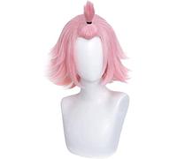 ydound Cosplay Wig Peluca Rosa Corta for Diona Genshin Impact Anime Game Fluffy Cosplay Bob Pelucas de Pelo con Gorra (Rosa)