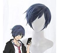 ydound Peluca de cosplay de anime Sarazanmai Toi Kuji, pelucas de cosplay de color morado claro mezclado con azul, peluca Kuji Toi + gorro de peluca gratis para disfraces de Halloween