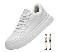 YDRABFLE Zapatos Deportivos Zapatillas De Elevador De Zapatillas De Elevador De Zapatillas-White 8Cm-37