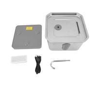 YDRCESmi Inteligente automático 3.5L Gato Fuente de Agua con dispensador Acero Inoxidable App Alerta para Robusto Mascota hidratación