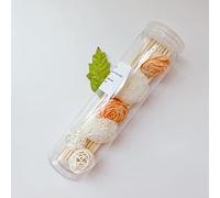 YdseozOA 36pcs Ratán Reed perfumería rellena con Pegatinas difusoras aromáticas con decoración de Ratán y decoración de perfumería doméstica Bricolaje en la Oficina Familiar de Flower Reed (Naranja)