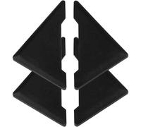 YDSTNiu 2 Piezas Cubierta Protectora para Esquina De Puerta Delantera De Coche para Renault Sandero/Stepway I(BS) (2007-2026), Protección de Esquinas para Coche,Black