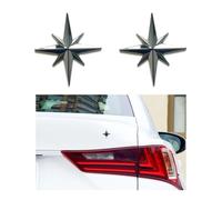 YDSTNiu 2 Piezas Emblema Decorativo para MG Marvel R Performance 2022-2025, Estrella Exterior Adhesivo Insignia Carrocería Pegatina Vehículo Adorno Personalizado,Silver