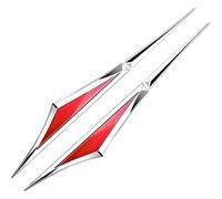 YDSTNiu 2 Piezas Emblemas Laterales de Guardabarros de Coche para BMW 3er F30/F31/F34 GT/F80 M3, Coche Insignia Pegatina, Emblema 3D para Puerta Lateral,Red