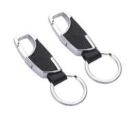 YDSTNiu 2 Piezas Llavero De Coche para Mitsubishi Space Star 2nd Gen 2nd Gen 2017-2024, Anillo Llave Soporte Automotriz Fijación Clip Accesorio Hebilla Liberación Rápida,Black