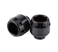 YDSTNiu 2 Piezas Protector Horquilla Moto para Zontes G 125 G1 Cafe Racer, Deslizadores Rueda Delantera Topes Anticaida Moto Protector De Eje De Rueda,Black