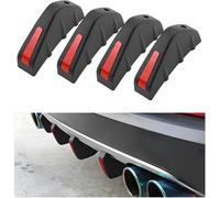 YDSTNiu 4 Piezas Difusor de Parachoques Trasero para Lamborghini Urus Off-Road(2018-2026), Spoiler Faldón Inferior Coche, Alerón Parachoques Trasero,Red