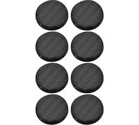 YDSTNiu 8 Piezas Pegatinas Coche para Cerradura de Puerta para Seat Ibiza 2008-2026, Pegatina Coche para Tornillo Puerta, Pegatinas De Ojo De Cerradura,Carbon Fiber Black