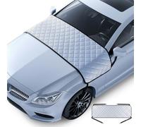 YDSTNiu Cubierta de Parabrisas para Dodge Challenger 2008-2023 | Protección 5 Capas Gruesa contra Heladas y Hojas, Forro Suave Antiarañazos, Para Parabrisas Delantero y Trasero