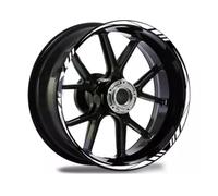 YDSTNiu Pegatinas de Llantas Moto para Royal Alloy GP 300 LC, Adhesivos Rueda Coche Decoración Tuning Tiras Reflectantes Calcomanías Exterior,White