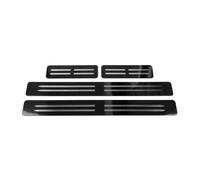 YDSTNiu Protector Umbral Puerta Coche para Ford Transit Custom Manual 2024, Placas de Protector de Entrada de Puerta Acero INOX Negro Espejo Rígido Antirrayas 4 Piezas