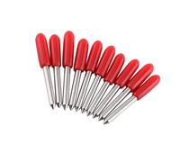 YDuupxe 10 Cuchillas Cortadoras de Trazador, Herramienta de Corte de Carburo Cementado para Vinilo y Materiales Finos, Cuchillas Afiladas de 30 45 60 Grados para Uso Profesional (#02)