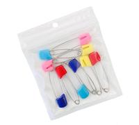 YDuupxe 10 Pasadores de Seguridad, Acero Inoxidable Resistentes a la Flexión, Cierres de Bloqueo Seguros a Prueba de Herrumbre, Pasadores para Pañales de Tela (Grande)