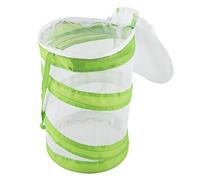 YDuupxe 14x14x18cm Jaula de Hábitat de Observación de Oruga de Mariposa Red de Malla de Cría Jaula de Cría Portátil de Duradera de Ventilada de Plegable