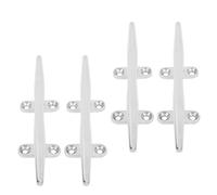 YDuupxe 4 Piezas de Amarre de Barco Tacón de Acero Inoxidable con Tacos de Muelle de Acero Inoxidable para Yates Inflables Marinos Yates Comerciales (8 Pulgadas)