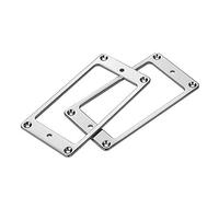 YDuupxe Anillos de Montaje de Pastilla para Humbucker, Construcción de Cobre, Fácil Instalación, Colores Vibrantes para Guitarra Eléctrica (SILVER)