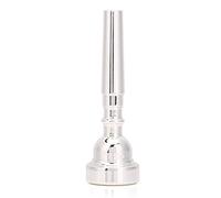 YDuupxe Boquilla de Trompeta 3C, Latón Dorado, Copa Mediana Chapada en Plata, Repuesto de 16,3mm de Diámetro para Corneta de Trompeta Bach (SILVER)