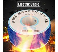 YDuupxe Cable Eléctrico para Envolver Cables de Cobre Estañado de 30 AWG para Computadora Portátil, Placa Base, Pantalla LCD, Soldadura de PCB, Flexible con Carrete de Plástico (Blue)