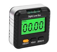 YDuupxe Caja de Nivel Digital, Inclinómetro Magnético con Pantalla LCD Grande, Medición de 4x90 Grados para Carpintería y Construcción