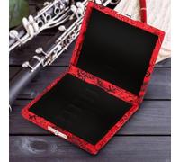 YDuupxe Caja de Soporte para Cañas de Oboe, Funda de Tela de Seda Transpirable de Madera con Rendimiento Estable, Fácil de Transportar, Buena Decoración para Cañas de Oboe (rojo)
