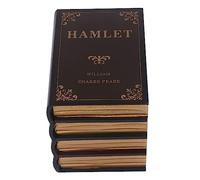 YDuupxe Caja Decorativa para Libros, Caja de Almacenamiento Vintage de Piel Sintética con Bordes Dorados, Compartimento Secreto para Joyas, Dinero en Efectivo, Decoración del Dormitorio de la (Grande)