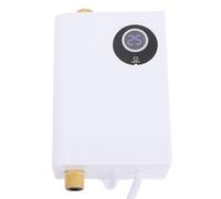YDuupxe Calentador de Agua Eléctrico sin Tanque para Debajo del Fregadero | Cuerpo de Acero Inoxidable, Entrada y Salida de Latón, Impermeable IPX4, Pantalla LCD Táctil, Autoverificación Inteligente,