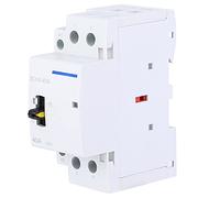 YDuupxe Contactor de CA Doméstico, Fuente de Alimentación de 230 V, Corriente Nominal de 40 A, Control Manual para Sistemas Eléctricos Domésticos (2NO)