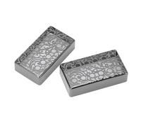 YDuupxe Cubierta para Pastilla Humbucker, Accesorio de Metal Cromado, Diseño de 12 Orificios, Cuello de 50 Mm, Espaciado entre Puentes de 52 Mm para Guitarras Eléctricas