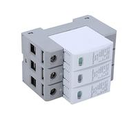 YDuupxe Dispositivo de Protección de Voltaje CC 3P 1000V, Material de PC Retardante de Llama, Supresor de Sobretensiones 20-40KA para Sistemas de Paneles Solares