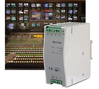 YDuupxe Fuente de Alimentación Conmutada de CA CC con Protección contra Sobretensión y Sobrecorriente Fuente de Alimentación en Riel DR-75-24 de Conmutada de 75 W de en Riel DIN de Salida única en DIN