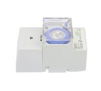 YDuupxe Interruptor Temporizador Mecánico Analógico, 110 230 V 24 Horas | Módulo de Interruptor Horario, Instalación en Carril DIN, Iluminación Vial, Control de Carga, Equipos de Fábrica, 110-230V CA