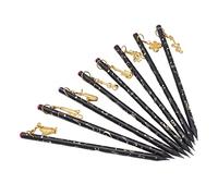 YDuupxe Juego de 8 Lápices Musicales, Lápices Ligeros de Primera Calidad con Colgantes de Metal Chapado para Escritura de Adultos y Niños, Perfectos para Uso Escolar y Doméstico